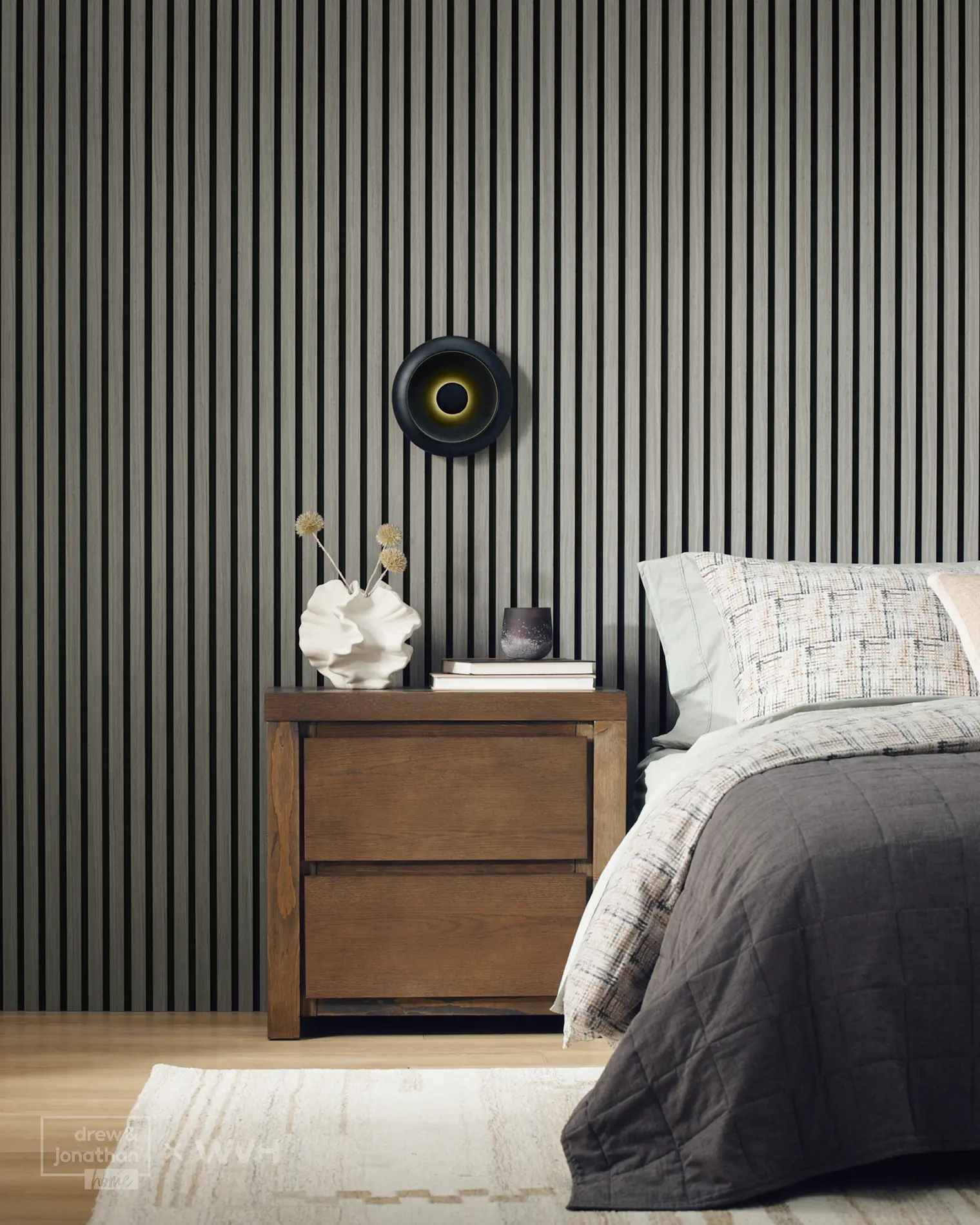 Drew & Jonathan Home™ Gray Oak Acoustic Slat Wall Panel - Image 4
