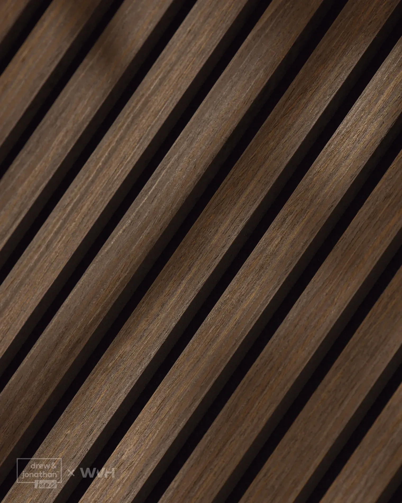 Drew & Jonathan Home™ Smoked Oak Acoustic Slat Wall Panel - Image 8