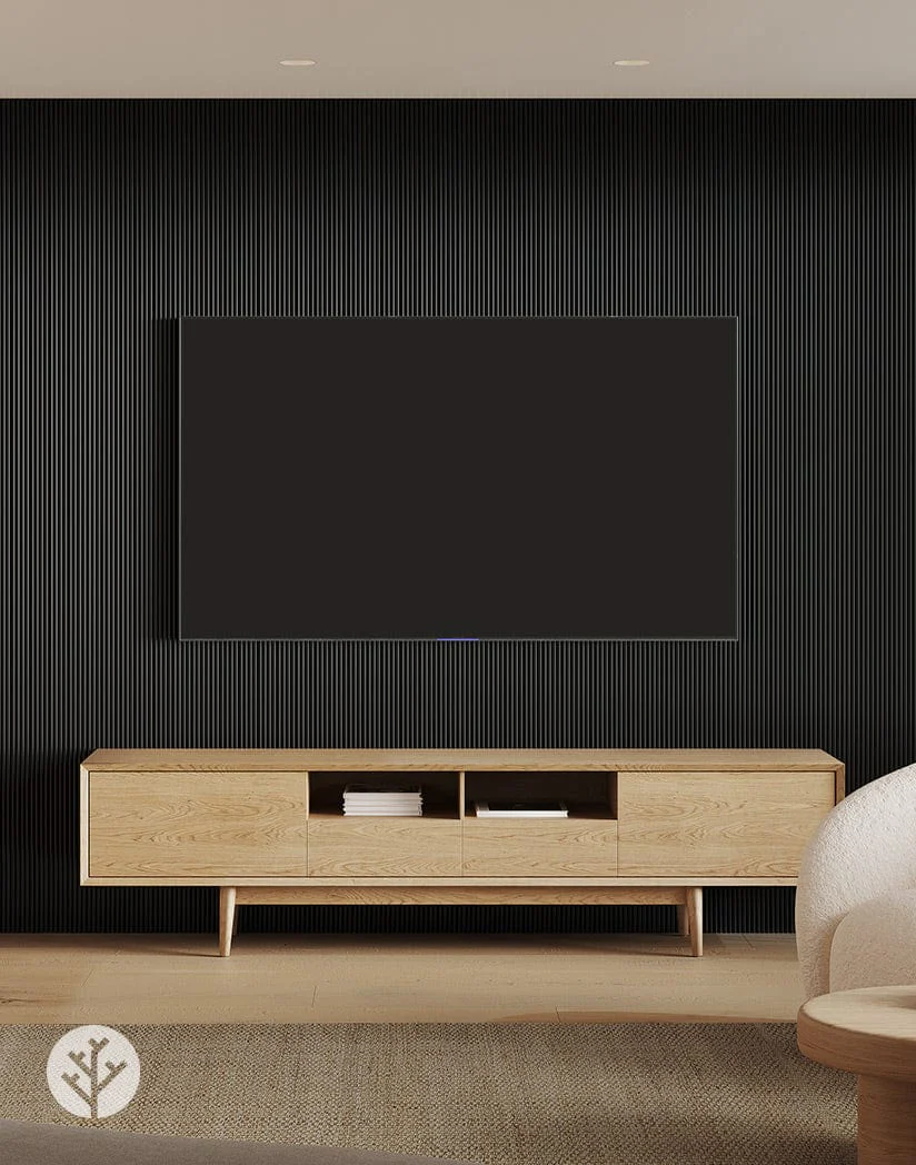 Flutto® Black Mini Ridge Flexible Tambour Panels - Image 3