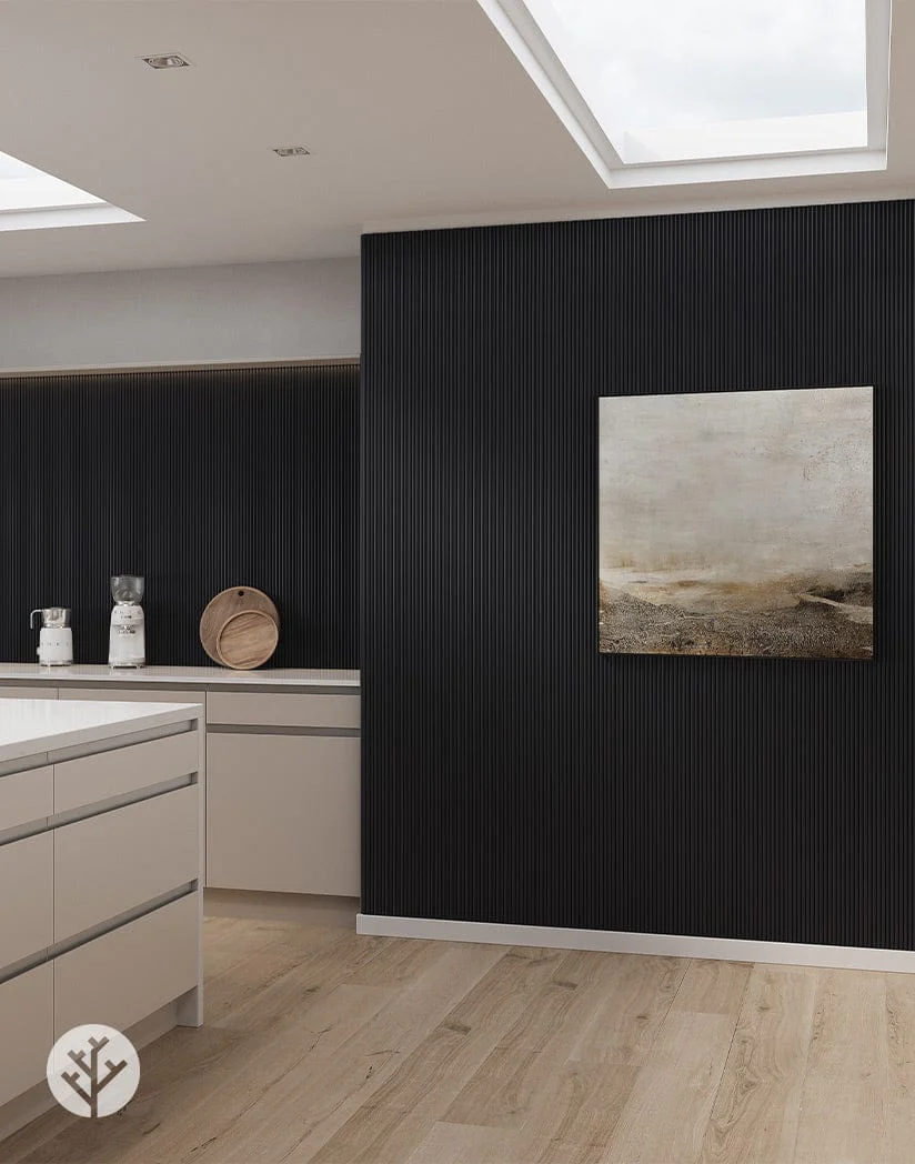 Flutto® Black Mini Ridge Flexible Tambour Panels - Image 4