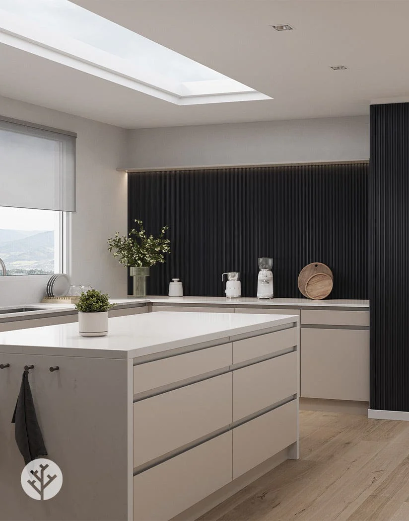Flutto® Black Mini Ridge Flexible Tambour Panels - Image 5