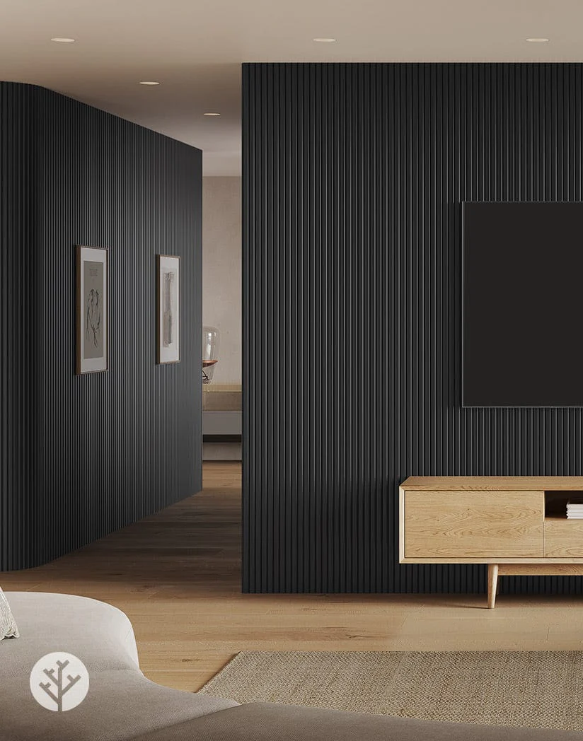 Flutto® Black Slat Flexible Tambour Panels - Image 6