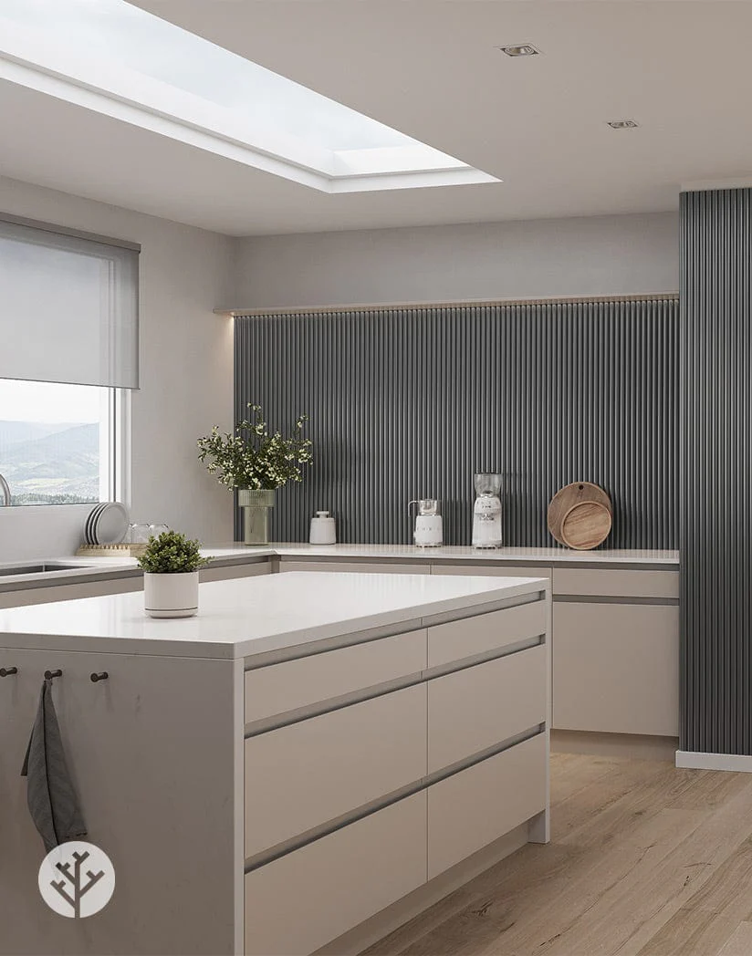 Flutto® Gray Ridge Flexible Tambour Panels - Image 3