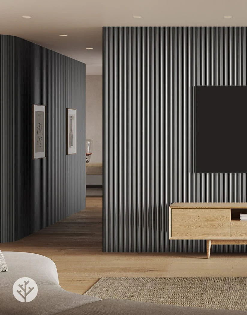 Flutto® Gray Ridge Flexible Tambour Panels - Image 5