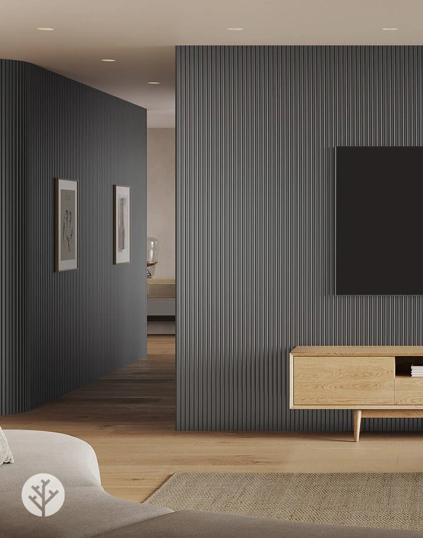 Flutto® Gray Slat Flexible Tambour Panels - Image 3