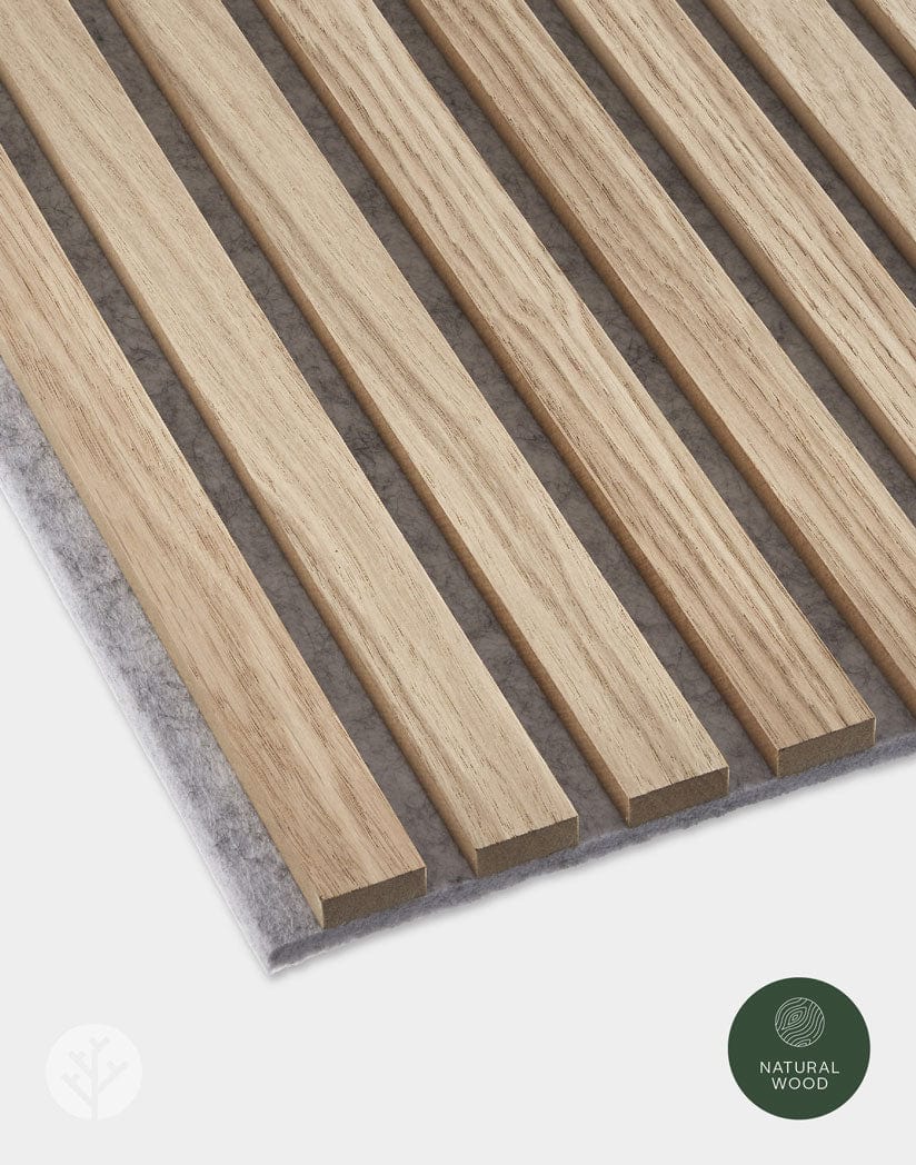 Luxury American Oak | Gray Felt | Acoustic Slat Wood Wall Panels | Original Slatpanel® - Image 7