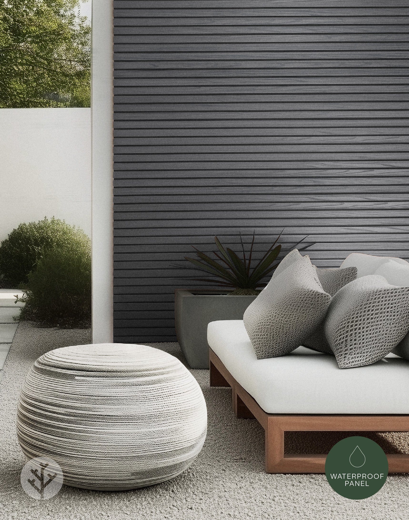 Plaank® Gray Exterior Slat Wall Panels - Image 10
