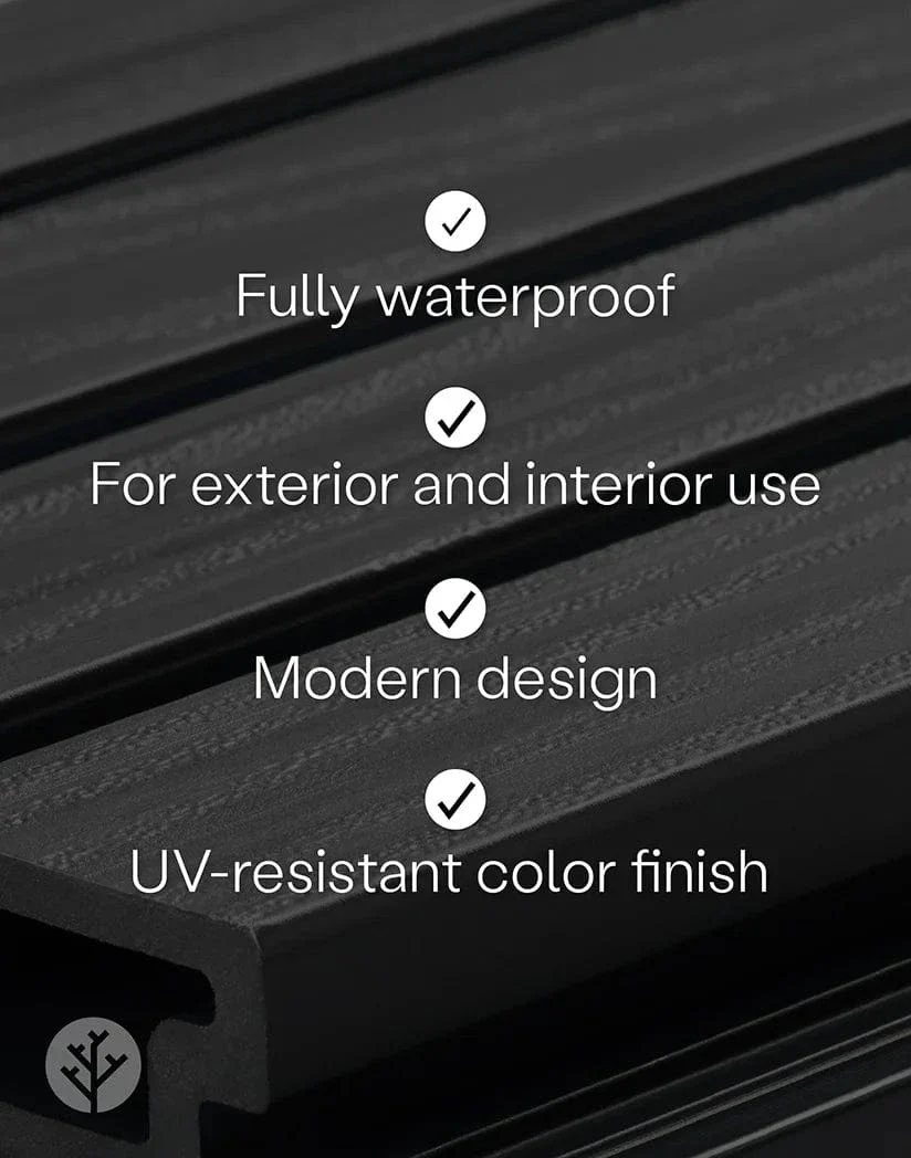Plaank® Gray Exterior Slat Wall Panels - Image 9