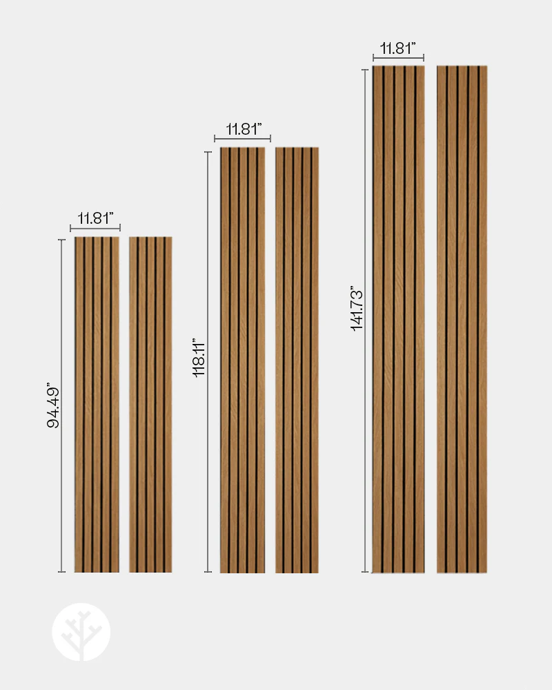 Slatpanel® Luxe American Oak Acoustic Wide Slat Wood Wall Panels - Image 11