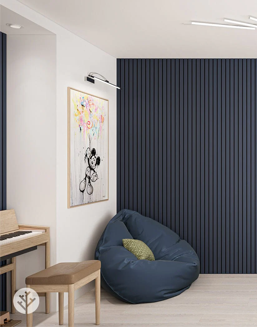 Slatpanel® Luxe Blue Wide Slat Wall Panel - Image 4
