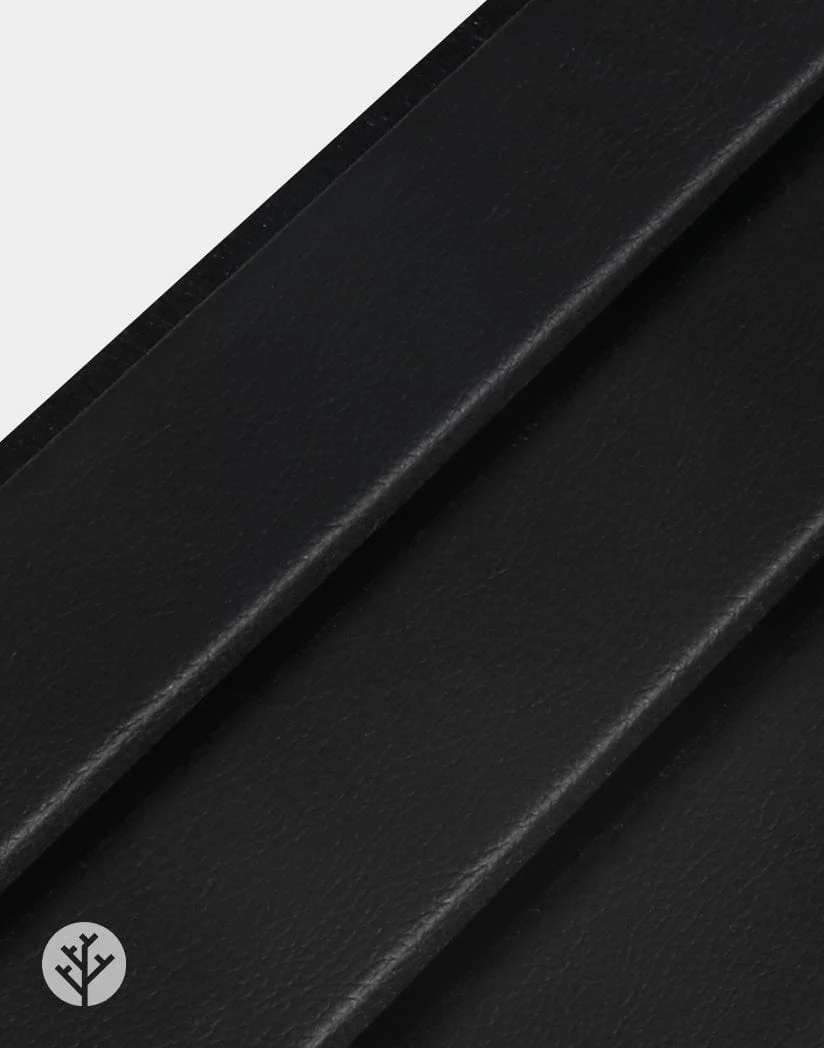 Slatpanel® Luxe Leather Black Wide Slat Wood Wall Panel - Image 4