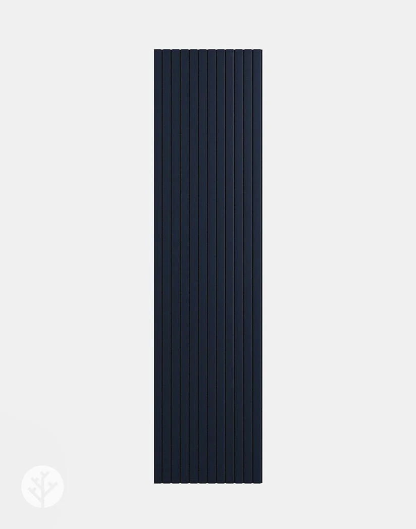 Slatpanel® Luxe Leather Blue Wide Slat Wood Wall Panel - Image 7