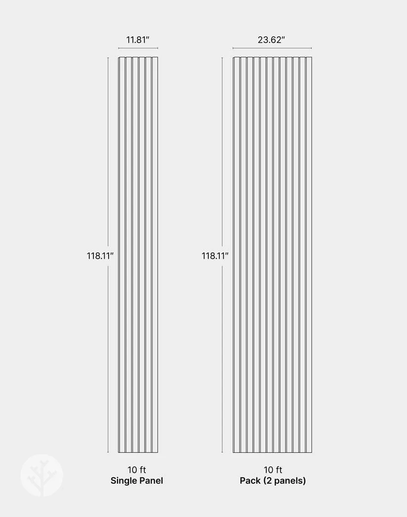 Slatpanel® Luxe Leather White Wide Slat Wood Wall Panel - Image 9