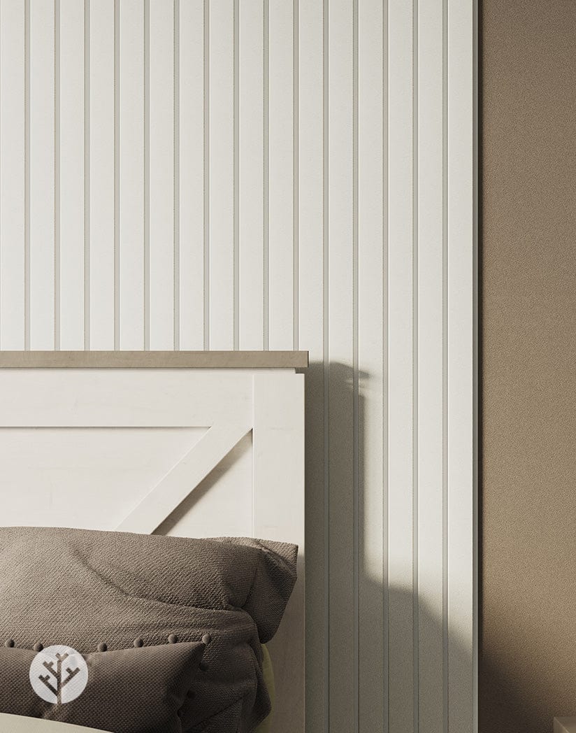 Slatpanel® Luxe White Wide Slat Wood Wall Panel - Image 4