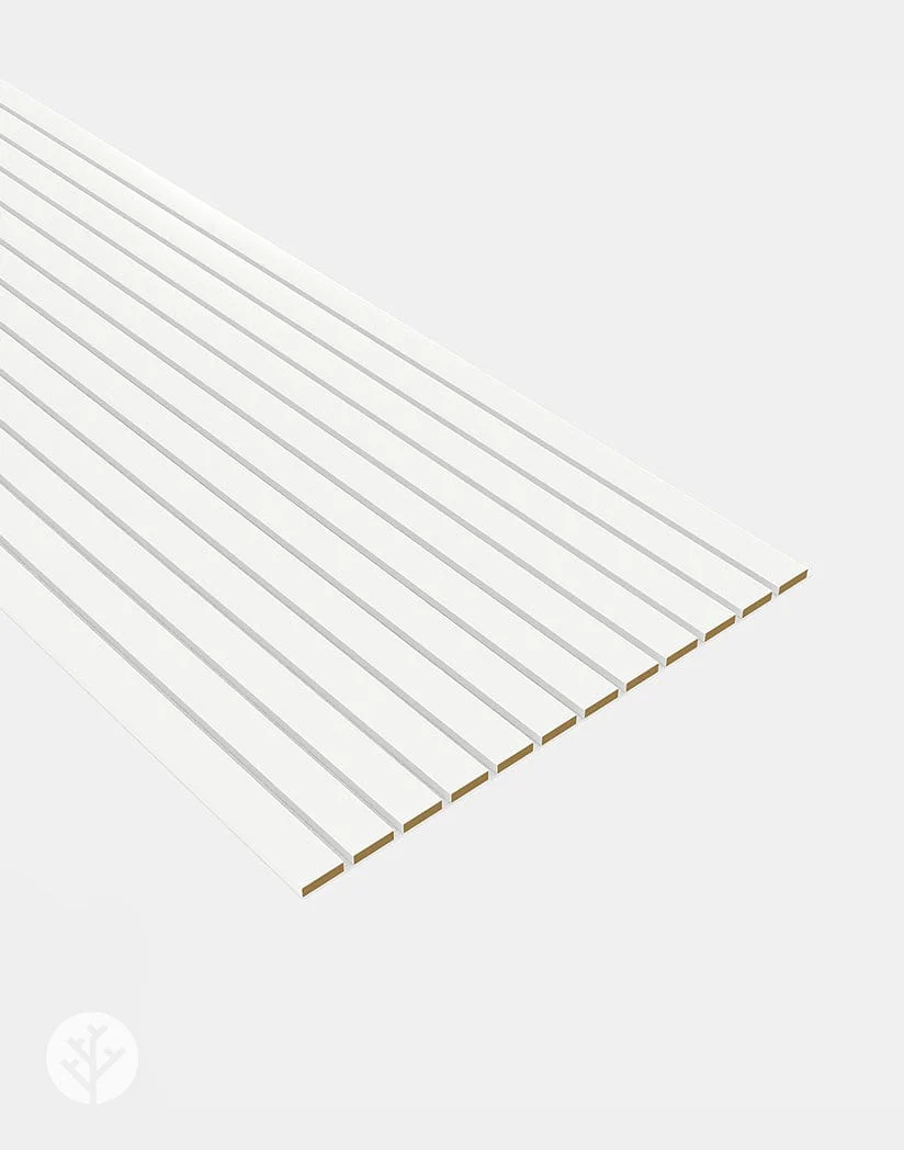 Slatpanel® Luxe White Wide Slat Wood Wall Panel - Image 5