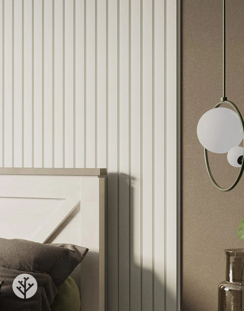 Slatpanel® Luxe White Wide Slat Wood Wall Panel - Image 8